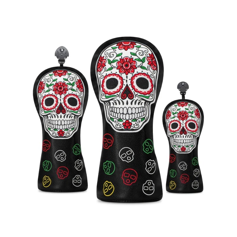 Golf Equipment - Golf Skull Skeleton Head Cover Set