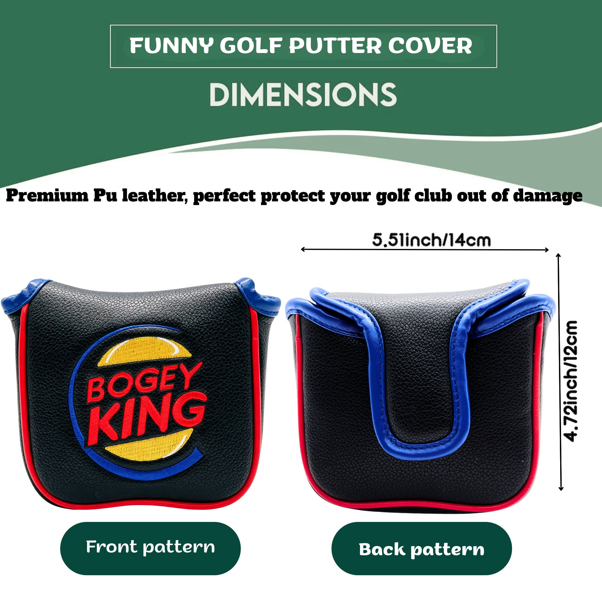 Funny Bogey King Golf Headcove - Headcover Driver ulasan dan harga