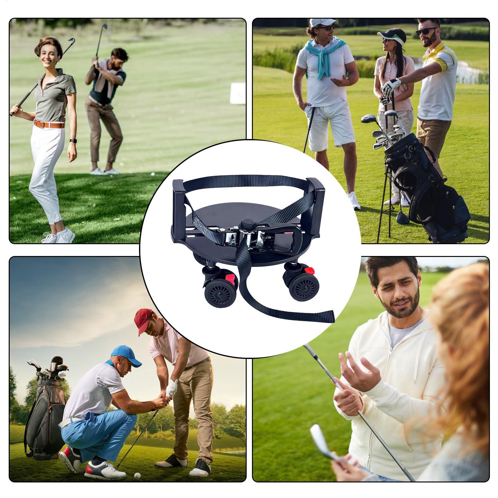 Golf Bag Wheel Base Portable H - Golf Equipment Holder ulasan dan harga