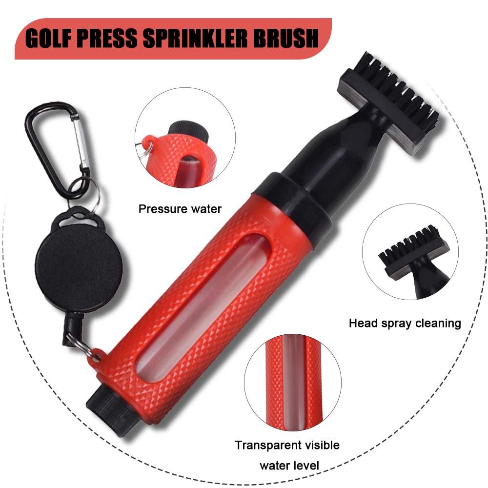 Golf Club Cleaning Brush with  - Golf Equipment Holder ulasan dan harga