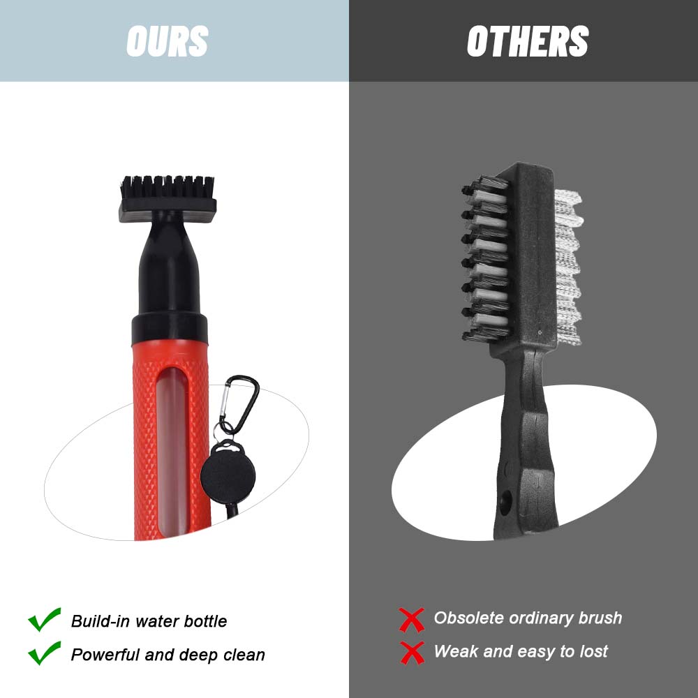 Golf Club Cleaning Brush with  - Golf Equipment Holder ulasan dan harga