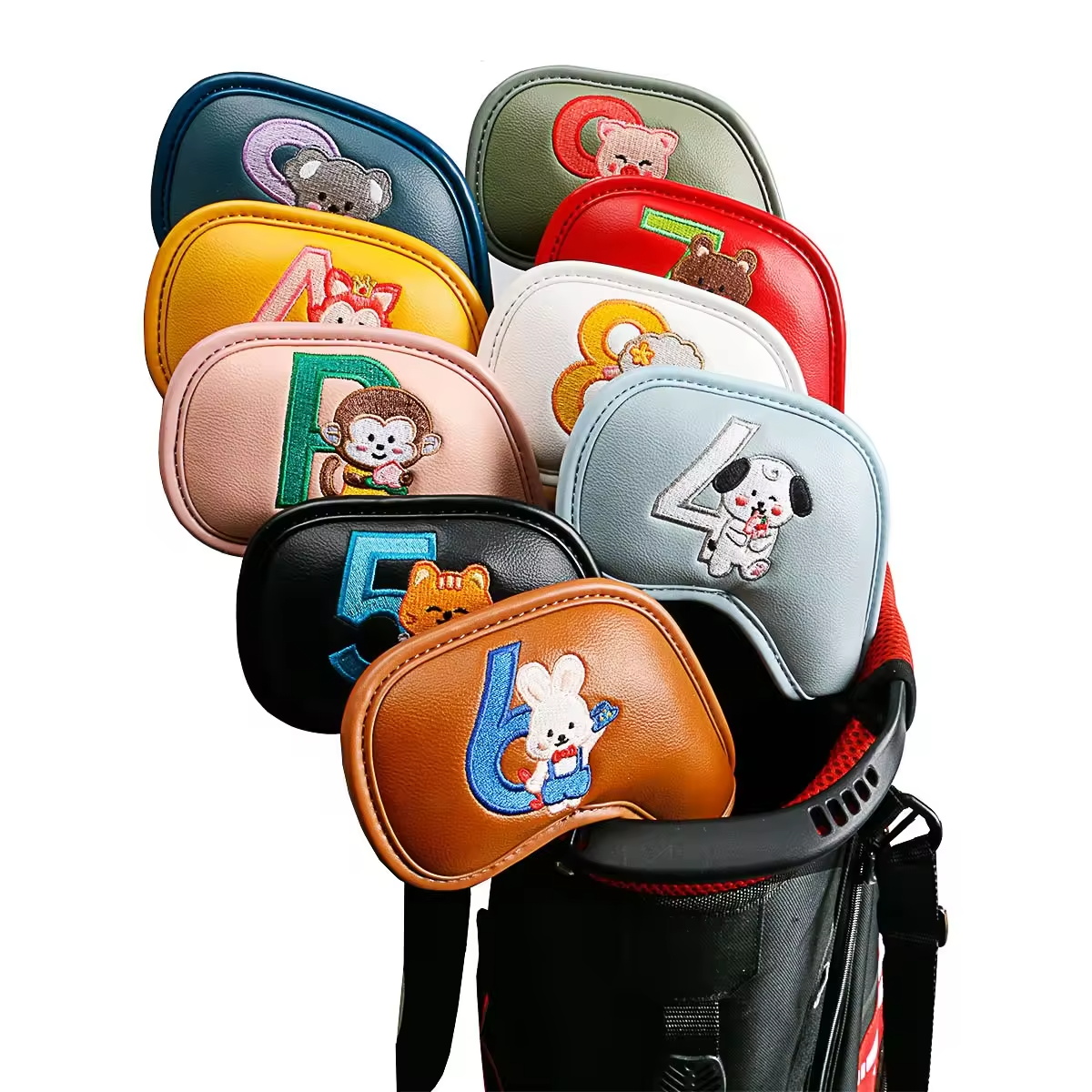9Pcs Cute Cartoon Animal Golf  - Headcover Driver ulasan dan harga