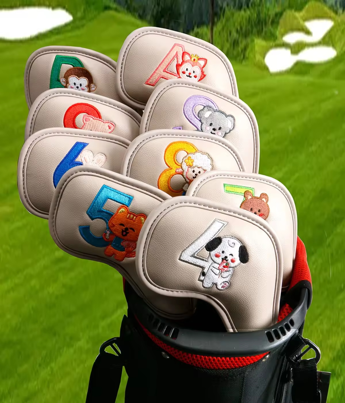 9Pcs Cute Cartoon Animal Golf  - Headcover Driver ulasan dan harga