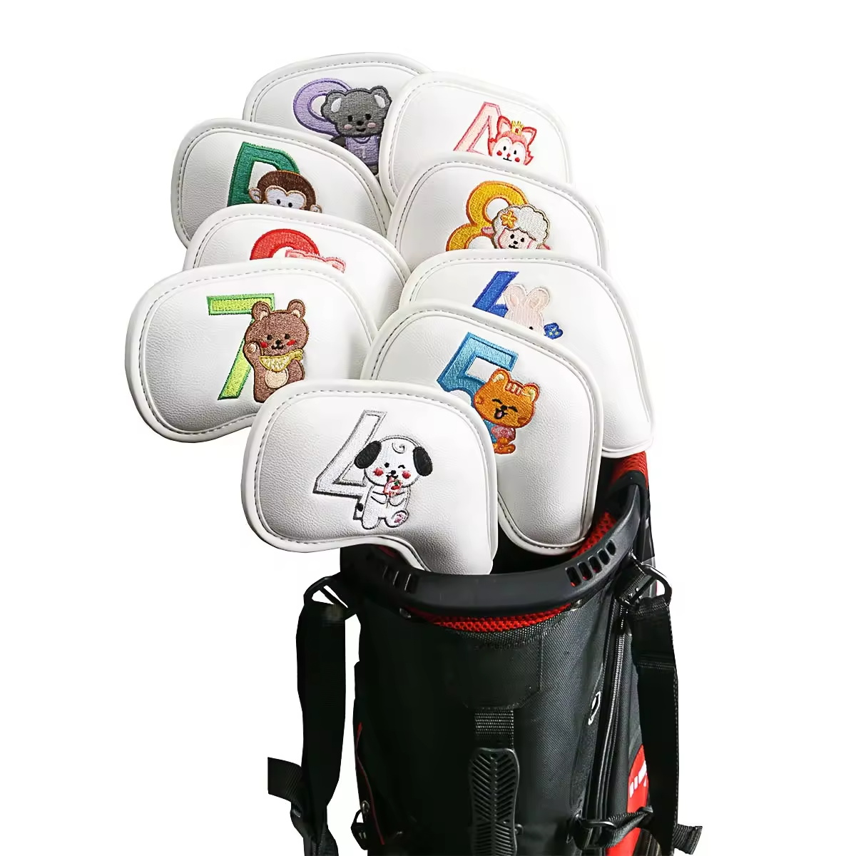 9Pcs Cute Cartoon Animal Golf  - Headcover Driver ulasan dan harga